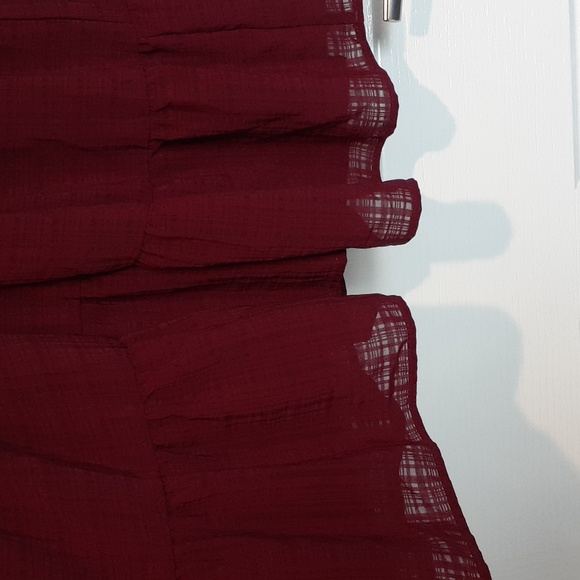 BNWT Glassons sz 12 maroon red long sleeve dress - Picture 6 of 10